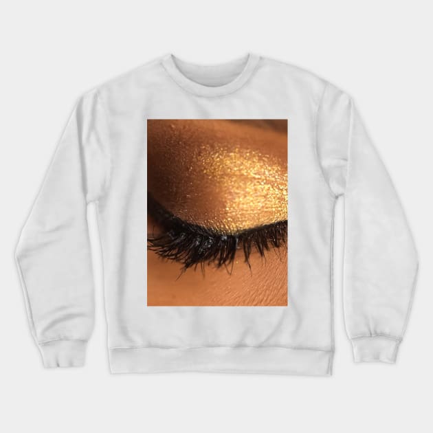 Stylized image of the eye - sleep my love Crewneck Sweatshirt by Hujer